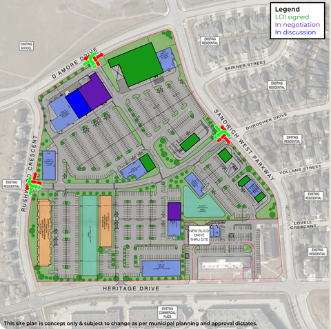 URBAN REFORM REALTY INC. BROKERAGE | Heritage Town Centre Site Plan